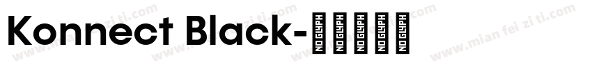 Konnect Black字体转换